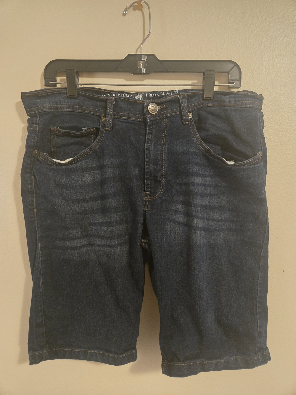 Beverly Hills Polo Club Dark Wash Denim Shorts